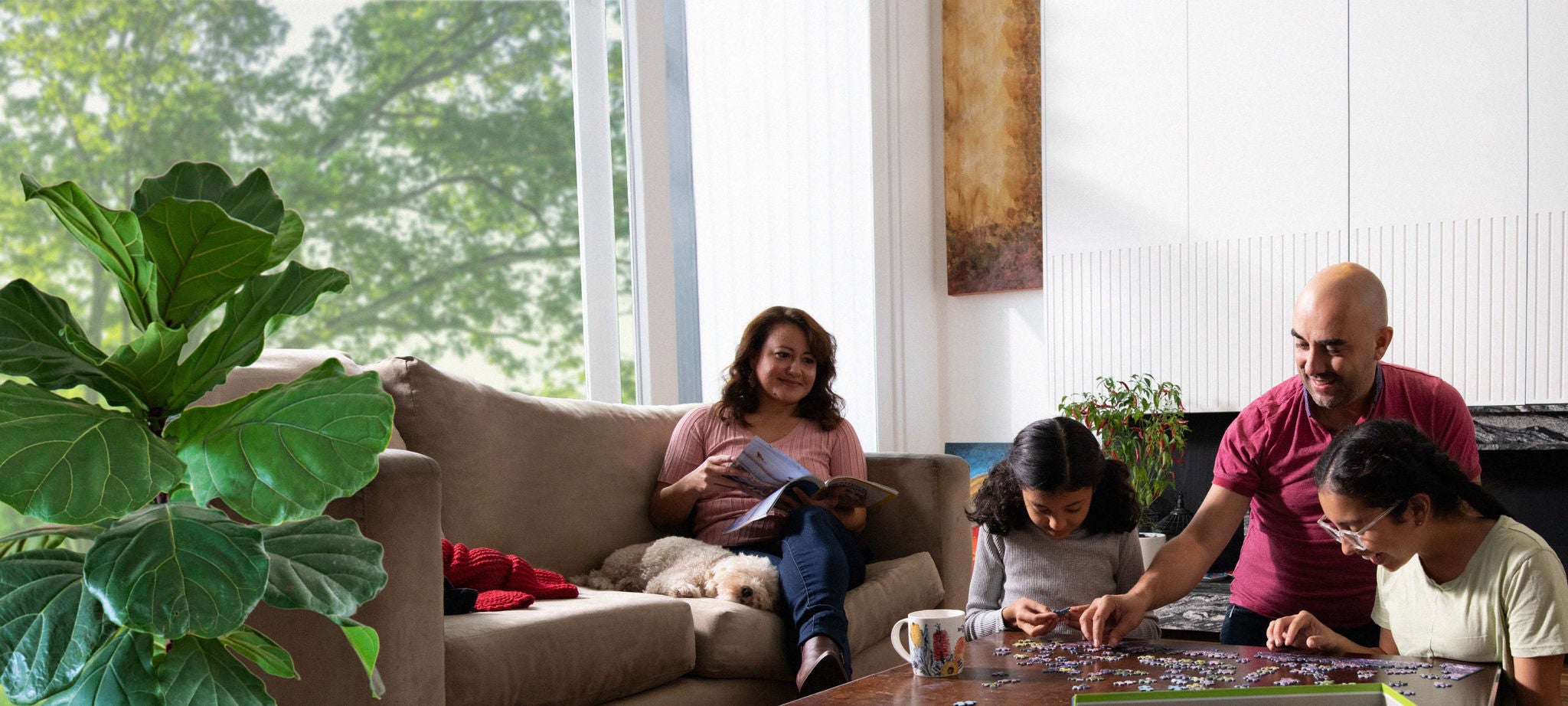 Couple thinking about refinancing their home loan